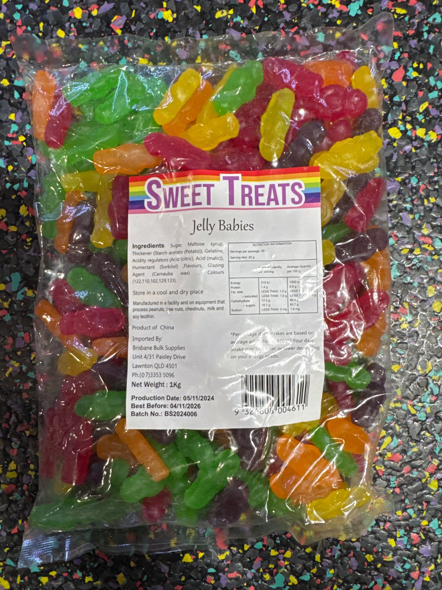 Sweet treats - Jelly Babies 1kg