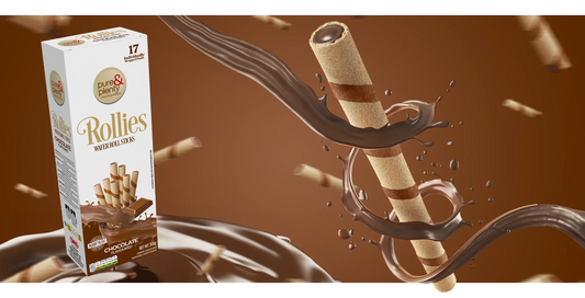 P&P Rollies Wafer Roll Sticks Chocolate 306g