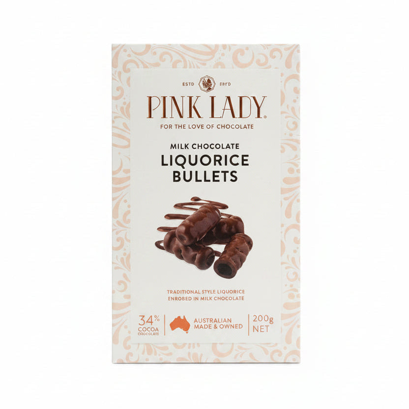 Pink Lady Milk Choc Bullets Box 200g