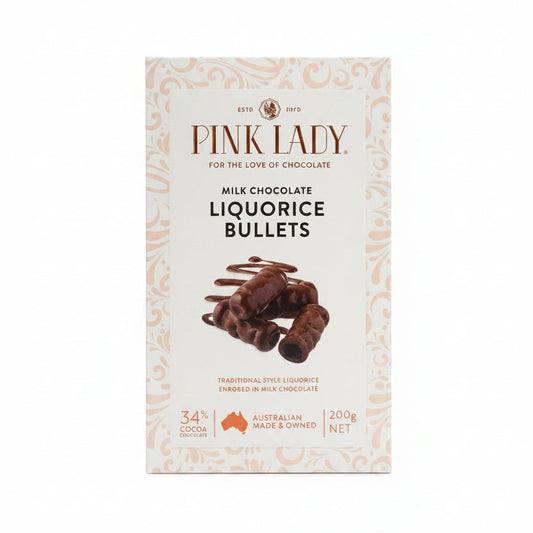 Pink Lady Milk Choc Bullets Box 200g