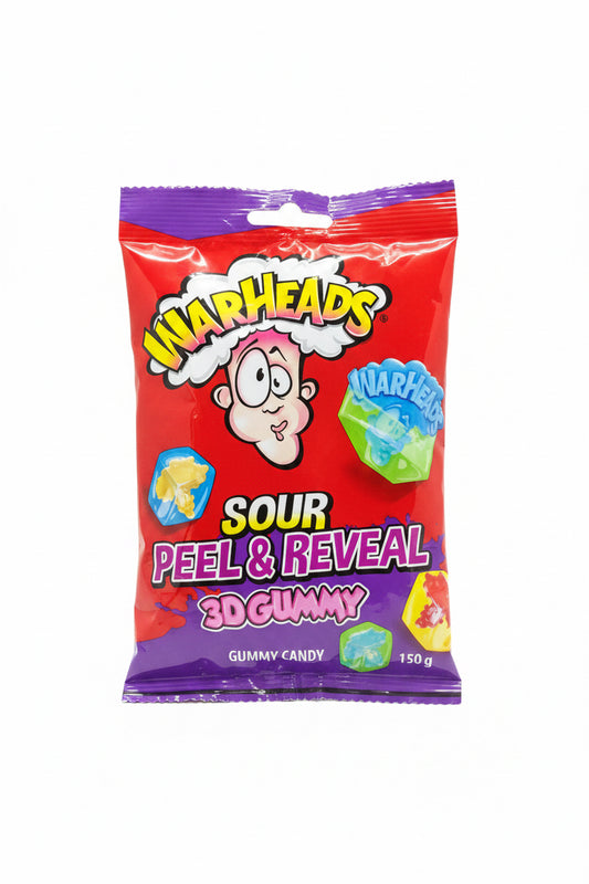 Warheads Sour Peel & Reveal 3D Gummy 150g