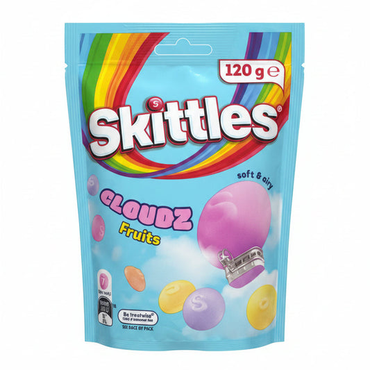Skittles Cloudz Fruits Chewy Lollies 120g