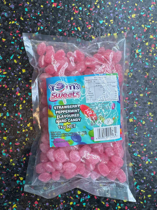 Tom's Sweets Strawberry Peppermint Hard Candy 1kg