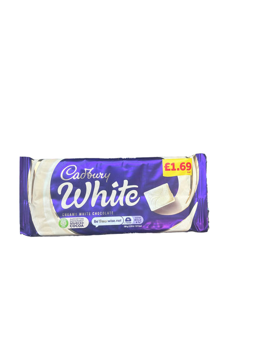UK Cadbury White Bar 120g