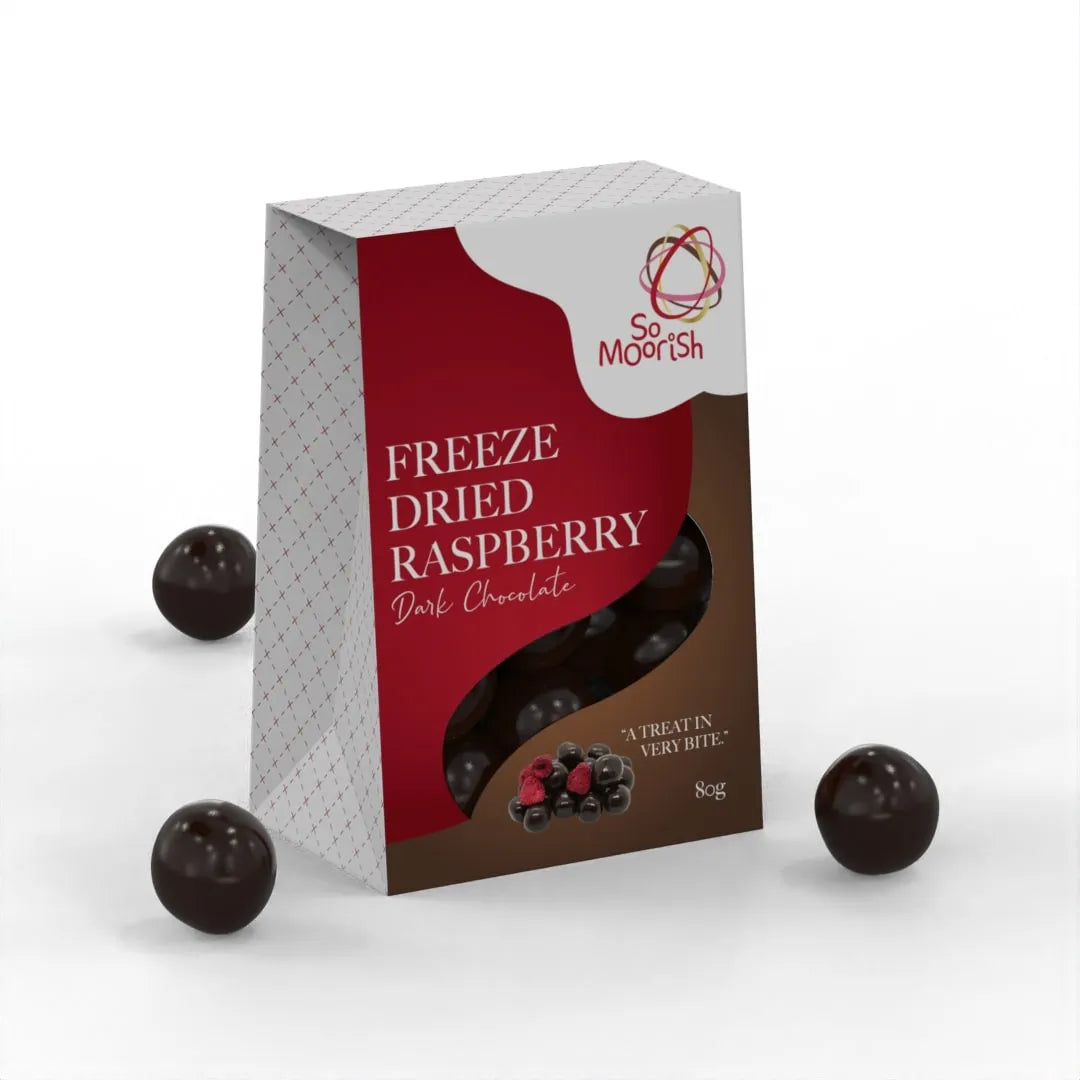 Dris Raspbry Dark Choc Freeze Dried Raspberry 80g – Tom's Confectionery Warehouse