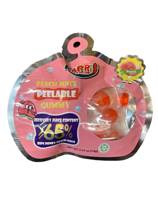 Kapri- Peach Juice Pealable Gummy 73g