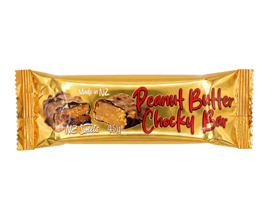 NZ Sweets Peanut Butter Choc Bar 45g