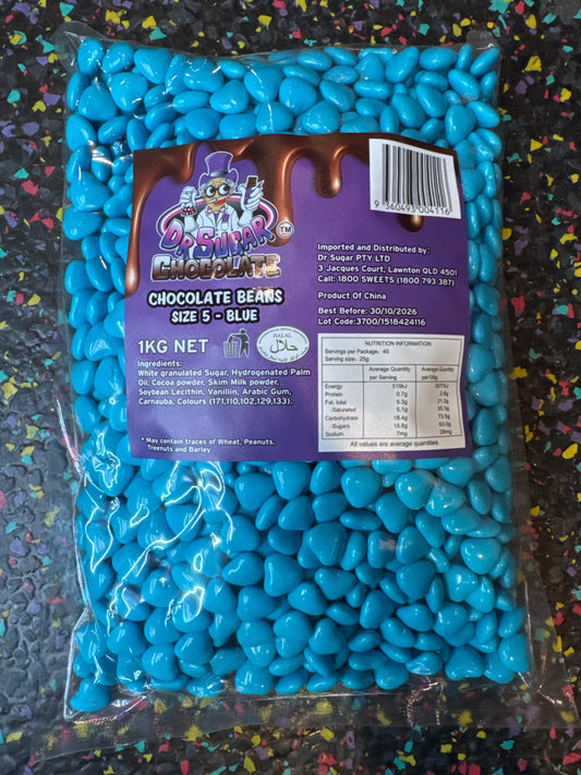 Dr Sugar - Blue Chocolate Heart 1kg