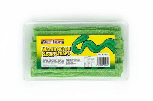 Sweet Treats Watermelon Sour Straps 1kg