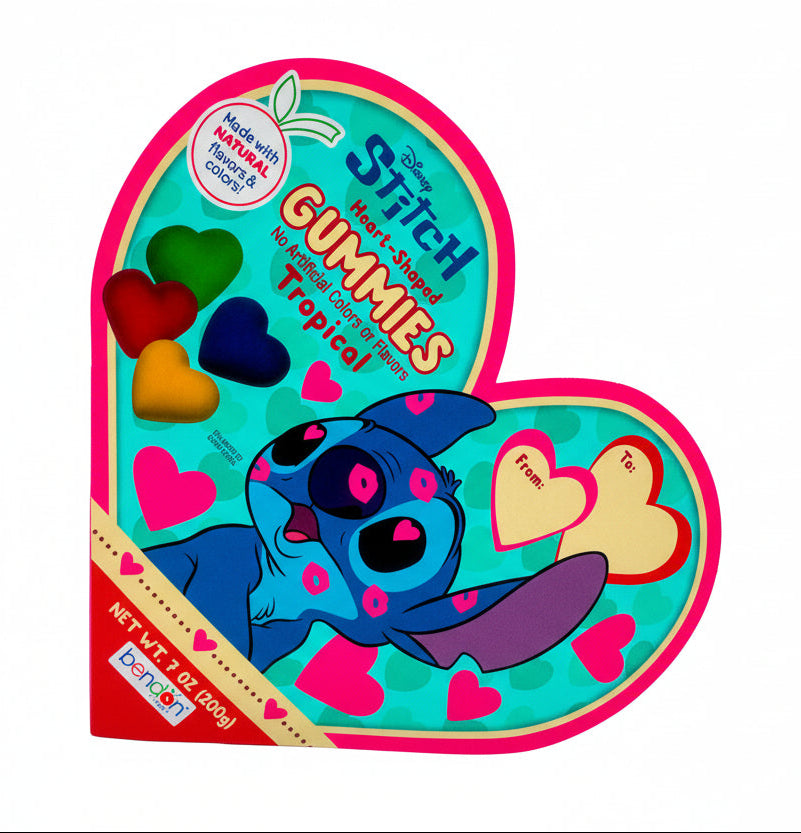 Tropical Heart shaped gummies (Natural Flavours) 200g - Tom's Confectionery Warehouse