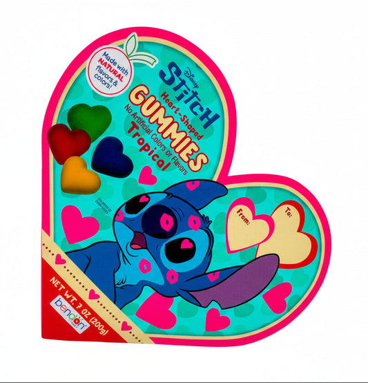 Tropical Heart shaped gummies (Natural Flavours) 200g - Tom's Confectionery Warehouse
