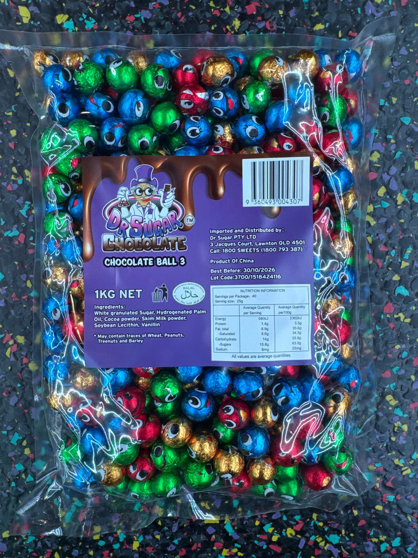 Dr Sugar - Faces Chocolate Ball (ball 3) 1kg