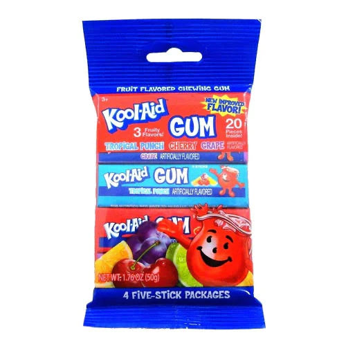 Koolaid Gum 3 Fruity Flavours 50g
