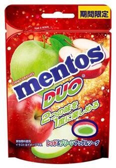 MENTOS DUO RED & GREEN APPLE