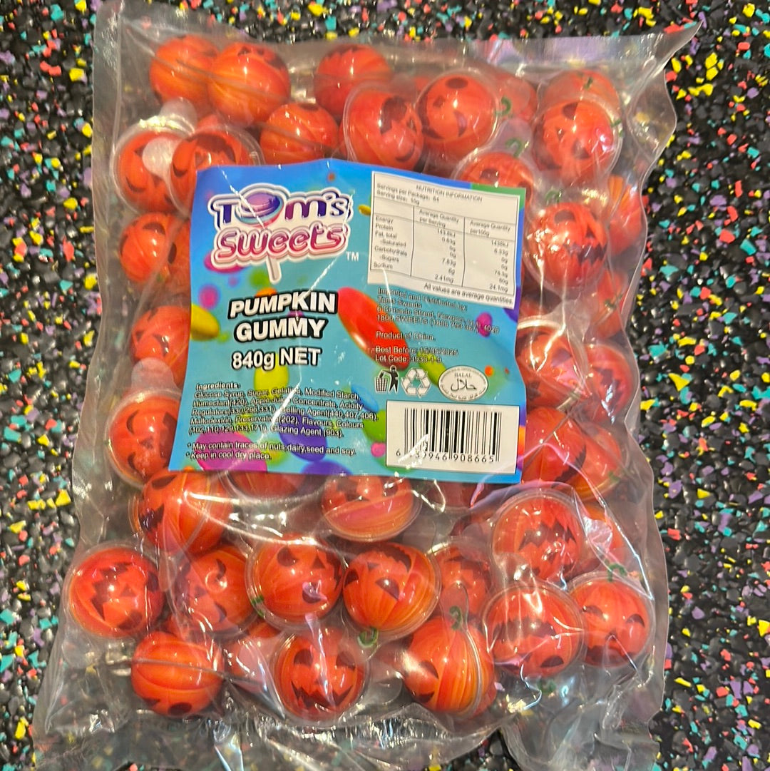 Tom’s Sweets Pumpkin Gummy 840g Tom's Confectionery Warehouse