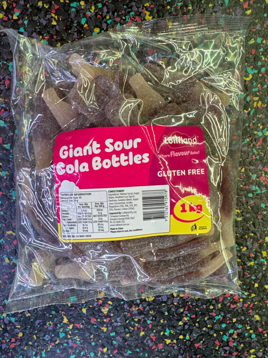 Lolliland Giant Sour Cola Bottles 1kg