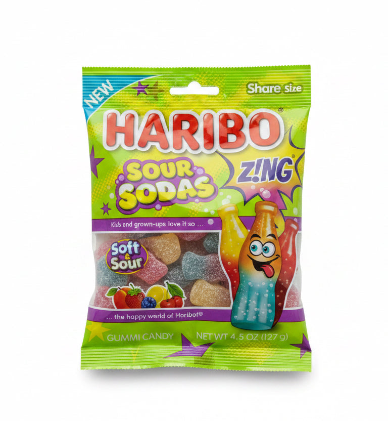 US Haribo Sour Zing Soda 127g