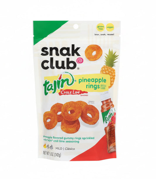 US Snak Club Tajin Pineapple Rings 142g