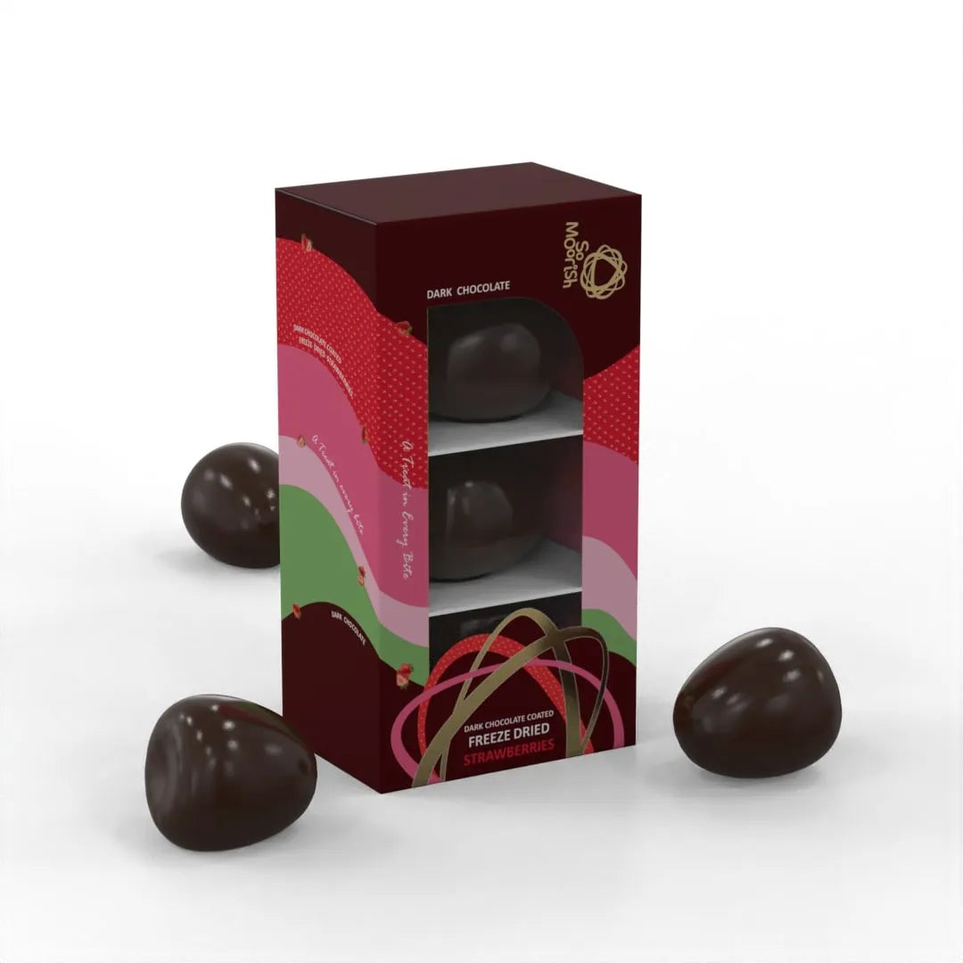 Freeze Dried Strawberries - Dark Chocolate Coated 60g – Tom's ...