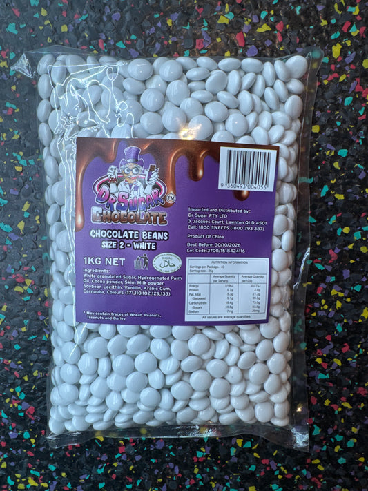 Dr Sugar White Chocolate Bean 1kg