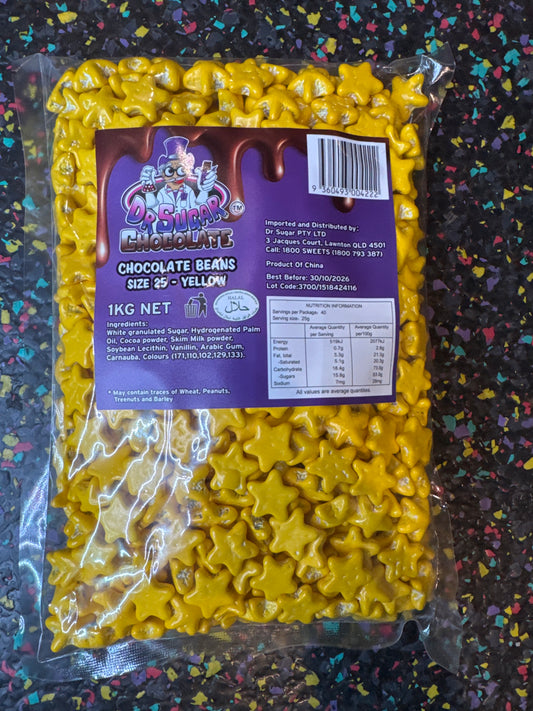 Dr Sugar Yellow Chocolate Star 1kg