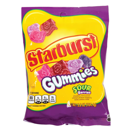 STARBURST GUMMIES SOUR BERRY 164.4g