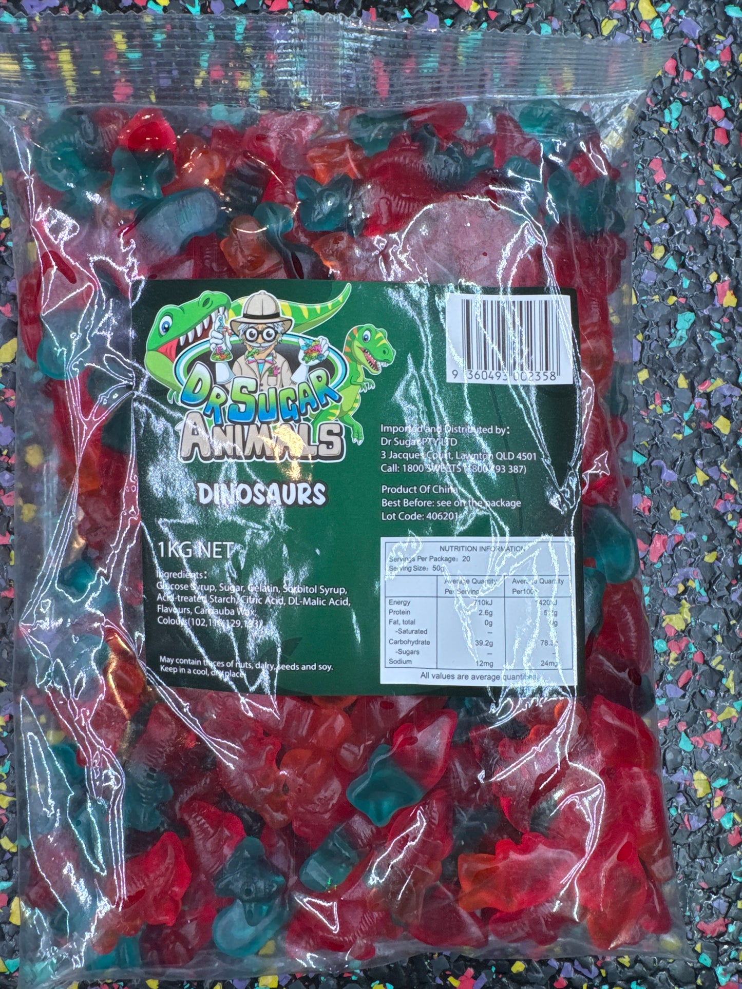Dr. Sugar Sour Dinosaur 1kg