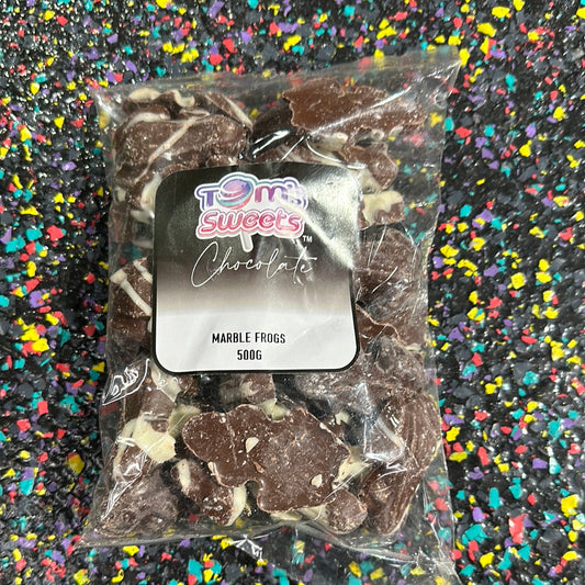 Tom’s Sweets maeble choc frogs 500g
