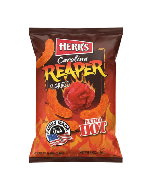 Herr's Carolina Reaper Curls 170g - Tom's Confectionery Warehouse