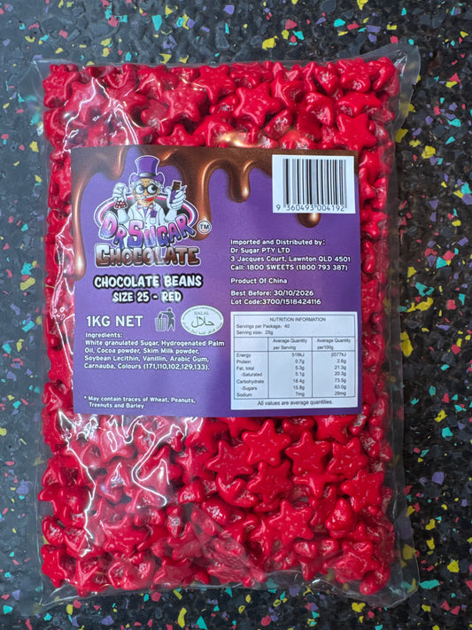 Dr Sugar - Red Chocolate Star 1kg