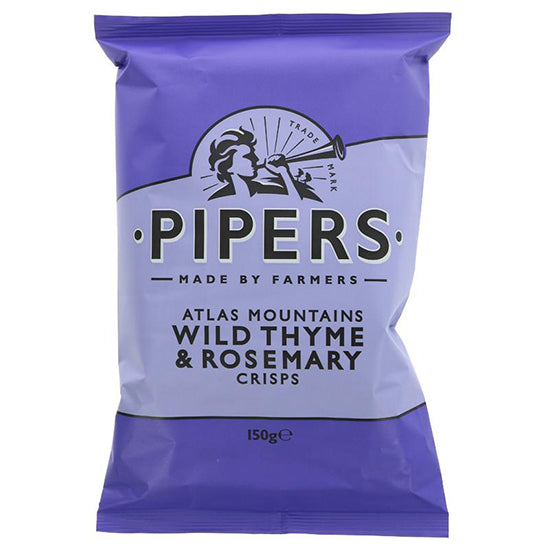 Pipers Atlas Mountain Wild Thyme & Rosemary Crisps 150g
