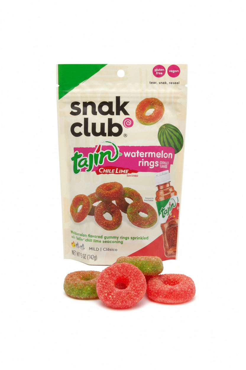 US Snak Club Tajin Watermelon Rings 142g – Tom's Confectionery Warehouse