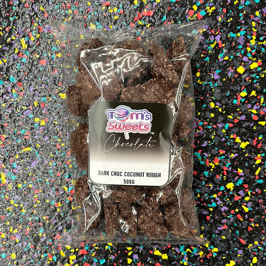 Tom’s Sweets dark chocolate, coconut, rough 500g