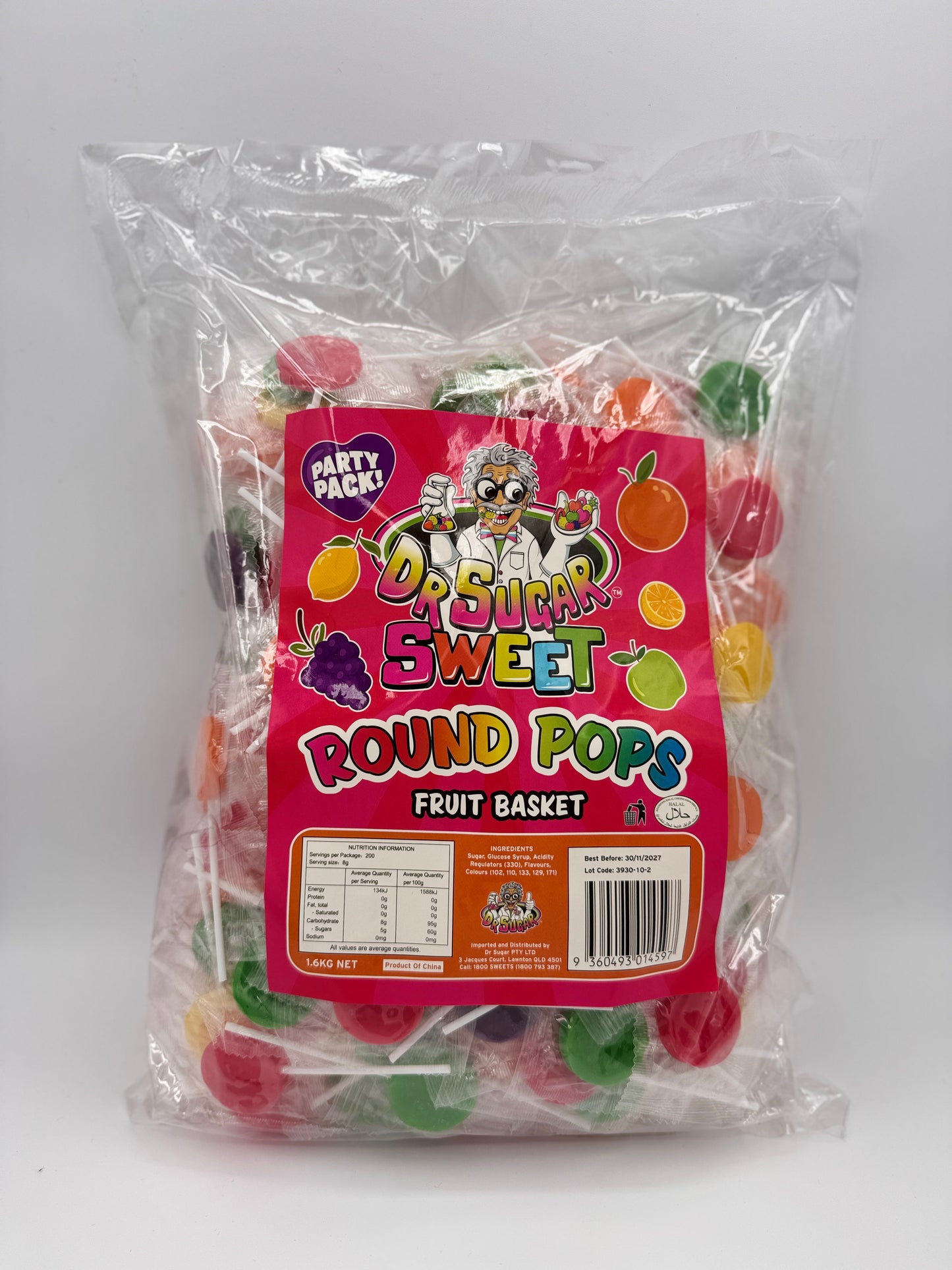 Dr Sugar Round Pops 1.6kg