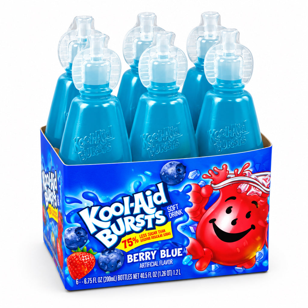 Kool-Aid Bursts Berry Blue 200ml 6pk