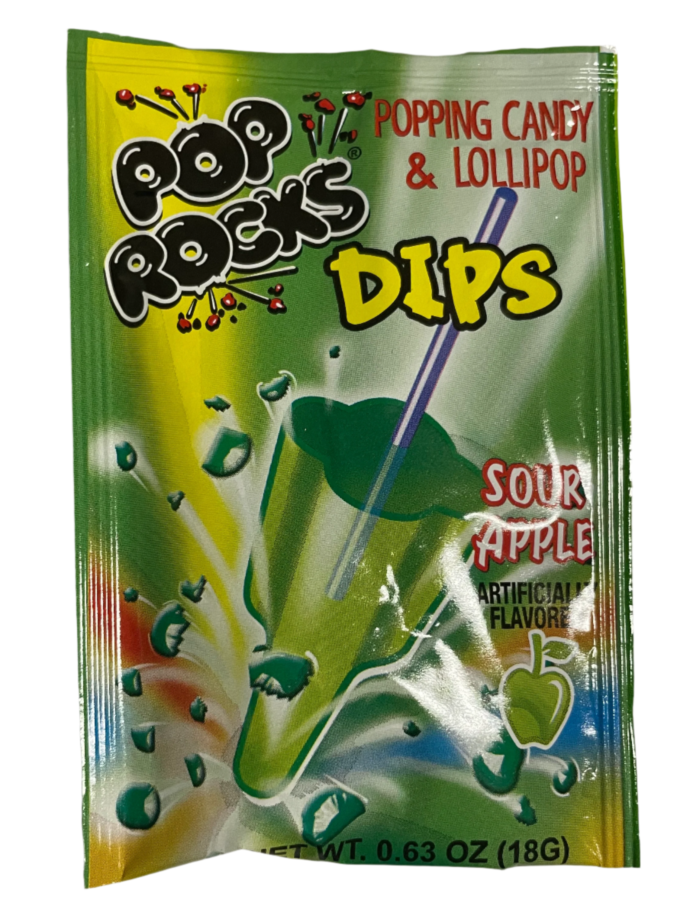 Pop Rocks Dips - Sour Apple 18g – Tom's Confectionery Warehouse