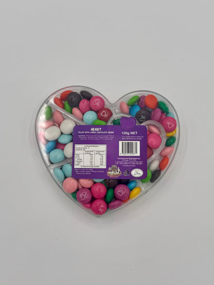 120g CHOCOLATE BEANS HEART-HEART