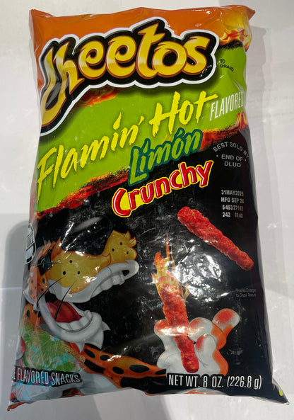 US Cheetos Flamin Hot Limon Crunchy 226g