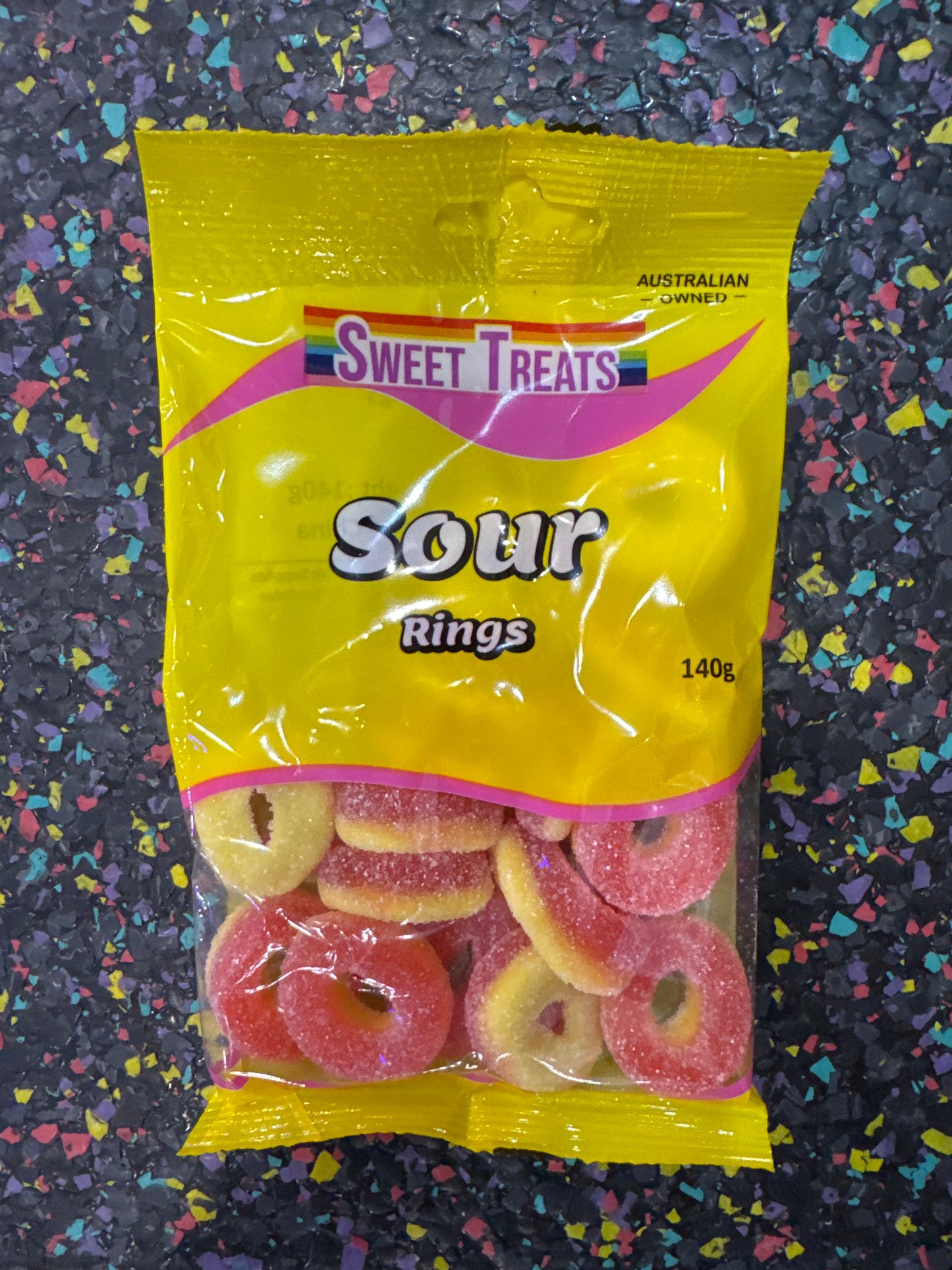 Sweet Treats sour rings 140g