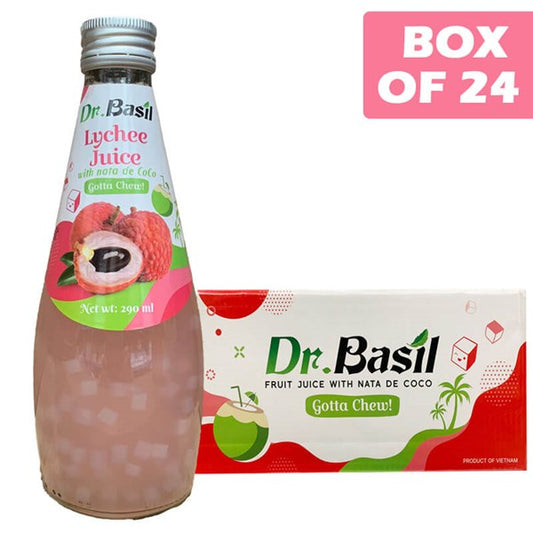Dr Basil Nata De Coco Fruit Drink Lychee 290ml