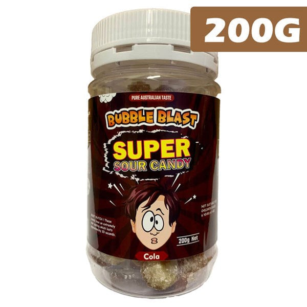 Bubble Blast Super Sour Cola 200g