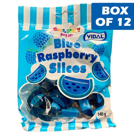 Vidal Blue Raspberry Slices 140g
