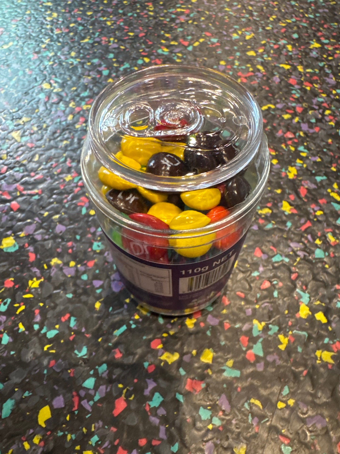 110g CHOCOLATE BEANS BUTTON-CAN