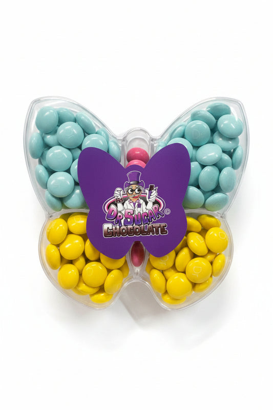 120g CHOCOLATE BEANS BUTTON-BUTTERFLY