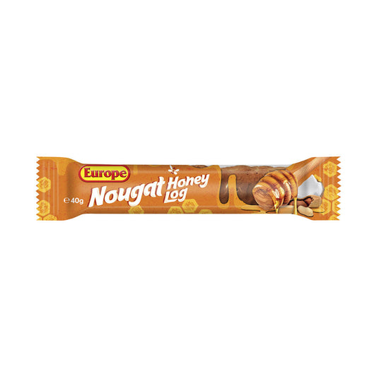 Europe Nougat Honey Log Chocolate Bar 40g