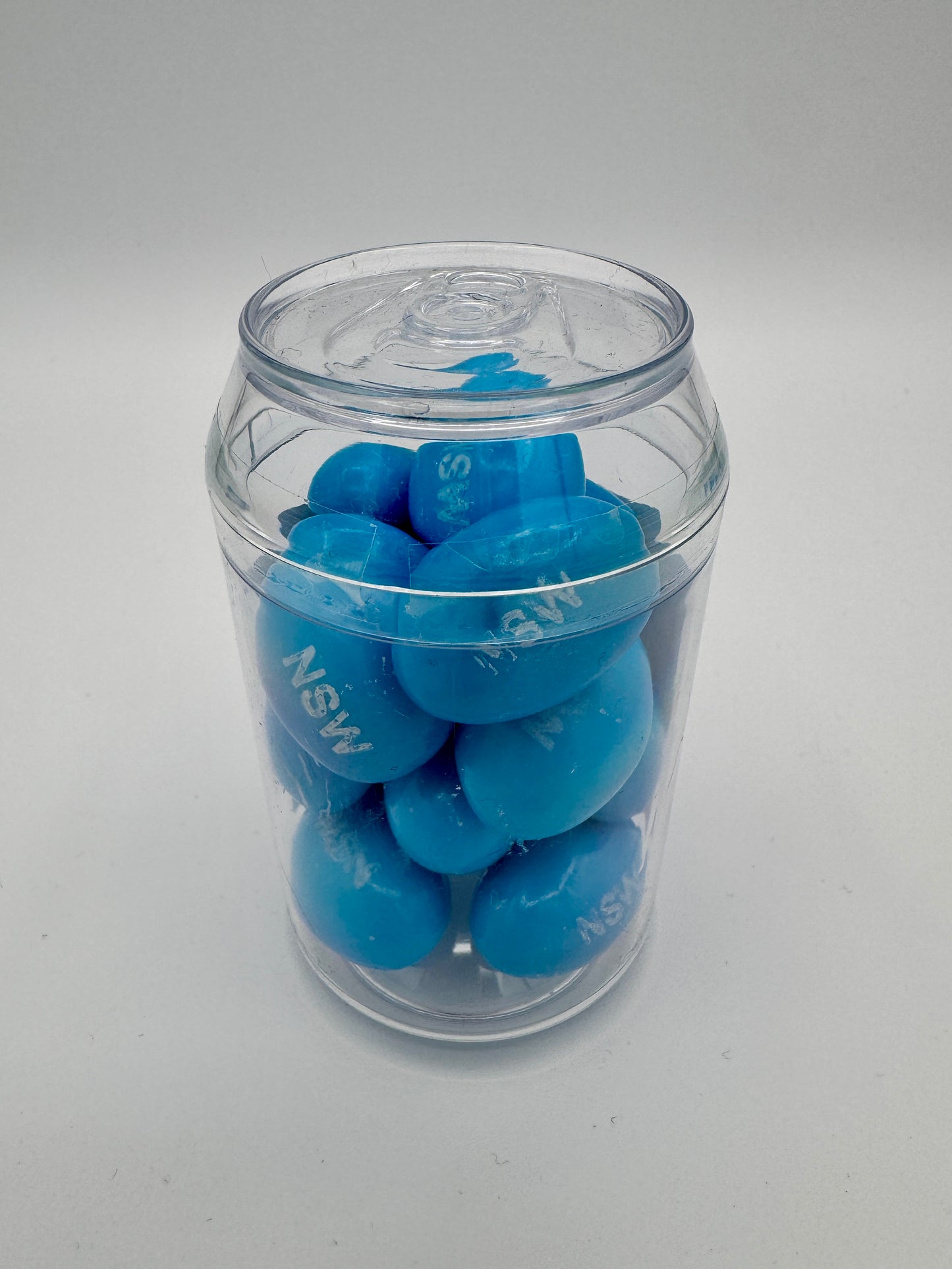 Dr Sugar - 100g CHOCOLATE Footballs  - NSW - Blue colour-NSW FOOTY CAN