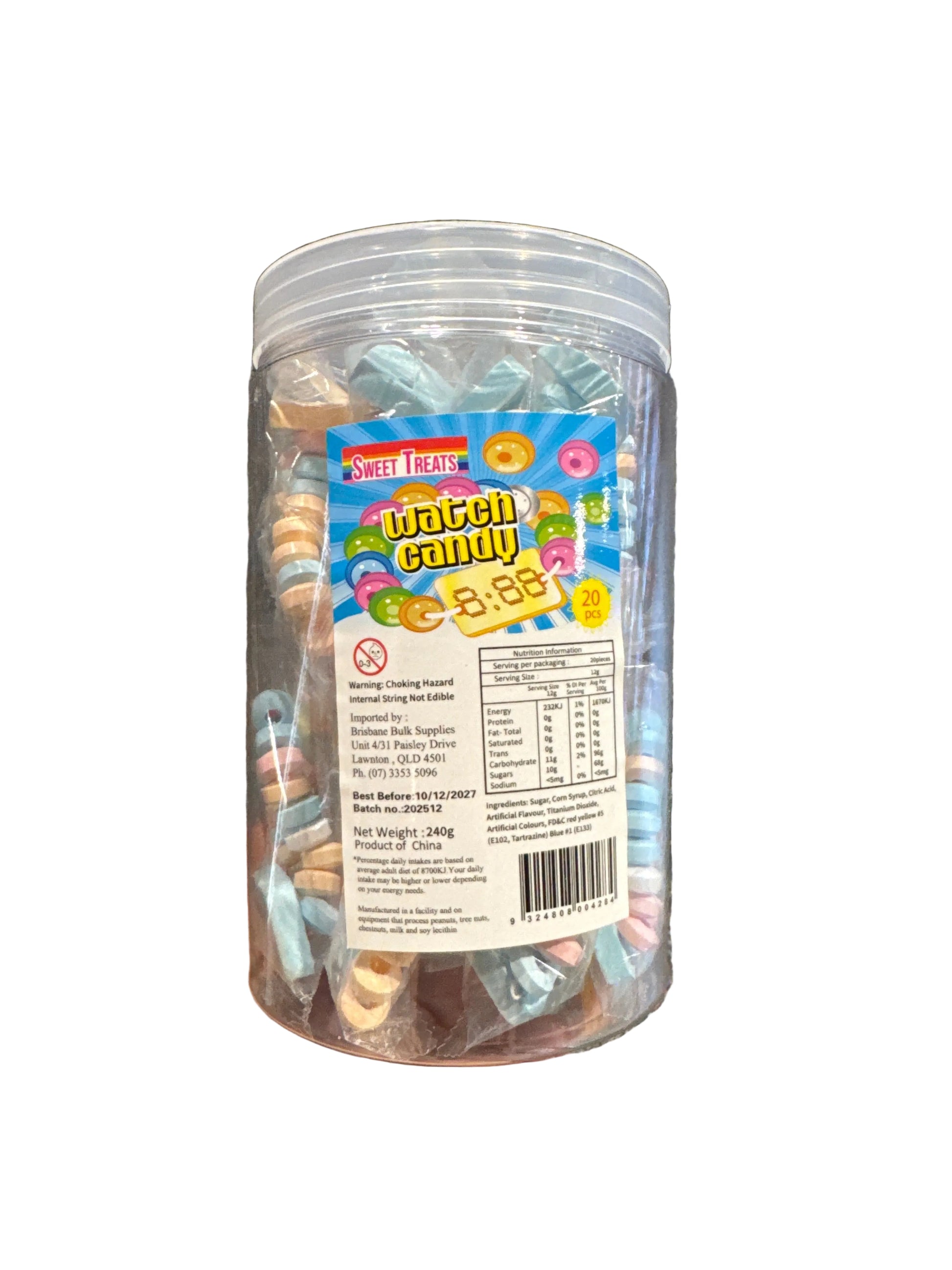 Sweet Treats Watch Candy  12g - Tom's Confectionery Warehouse