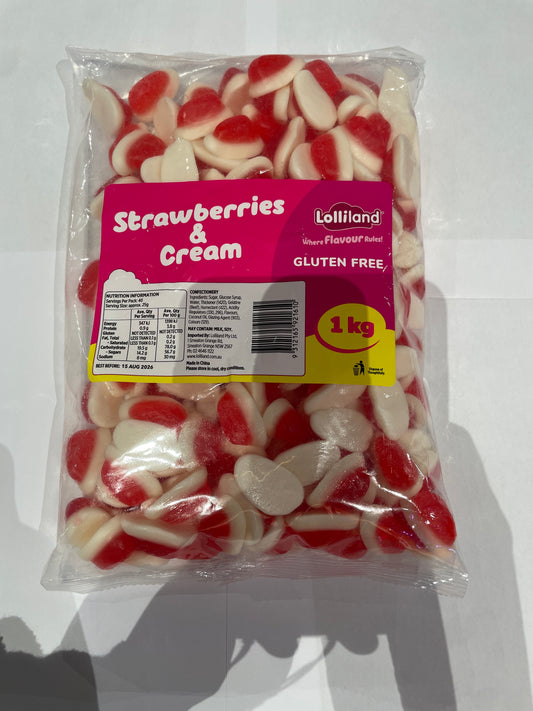 Lolliland strawberries & cream 1kg