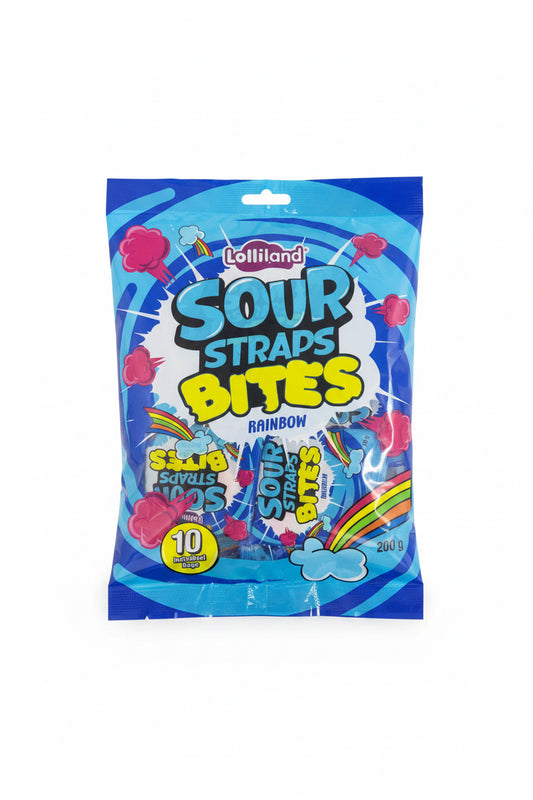 Sour Straps Bites Rainbow 200g