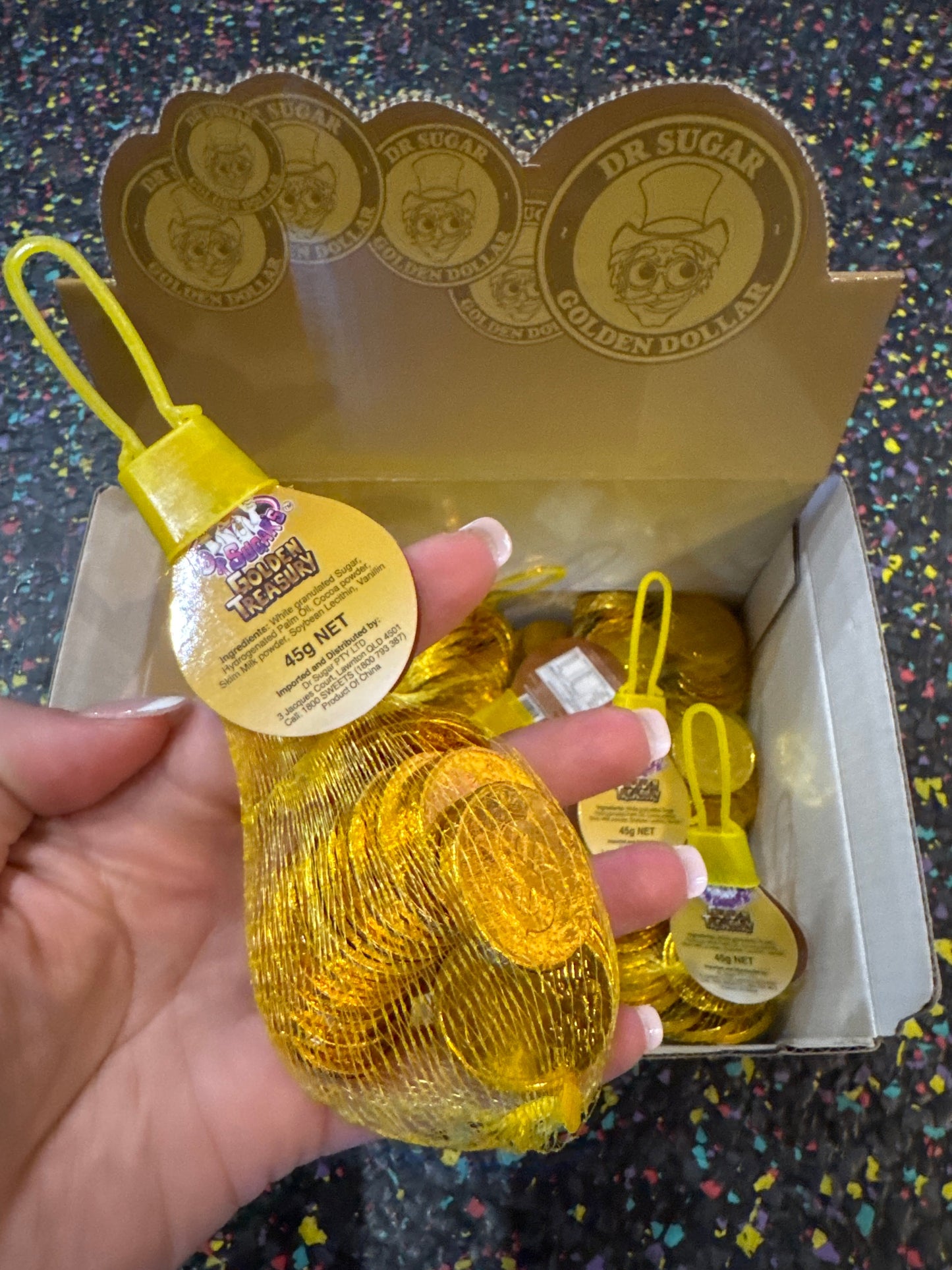 45g COIN CHOCOLATE-GOLDEN DOLLAR NETS